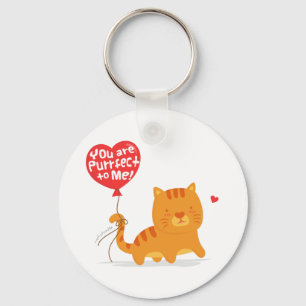 Llavero Perfecto para mí Gato Lindo Juego de Palabras Romá