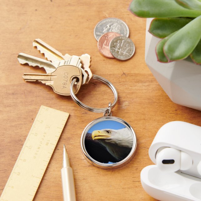 Llavero Perfil de águila calva (Escritorio )