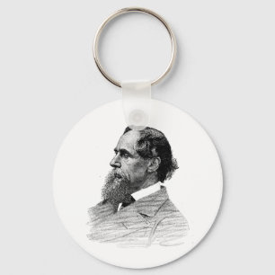 Llavero Perfil de Charles Dickens