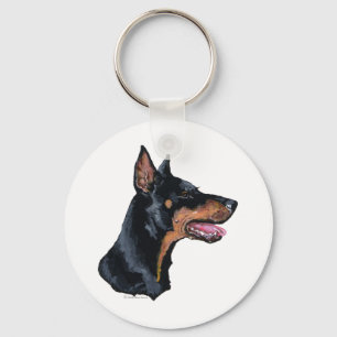 Llavero Perfil de Doberman Pinscher