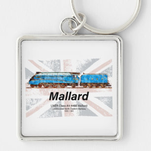 Llavero Perfil de locomotora de mallard LNER clase A4 con