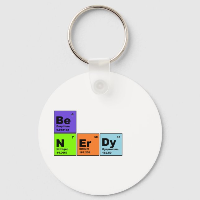 Llavero Periodic Table Nerdy Products (Anverso)