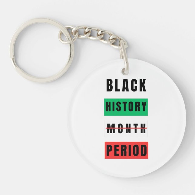 Llavero Periodo del mes del historial negro (Frente)