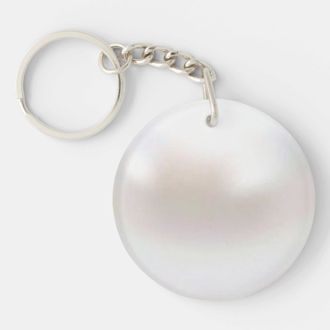 Llavero Perla Blanca (Frente)