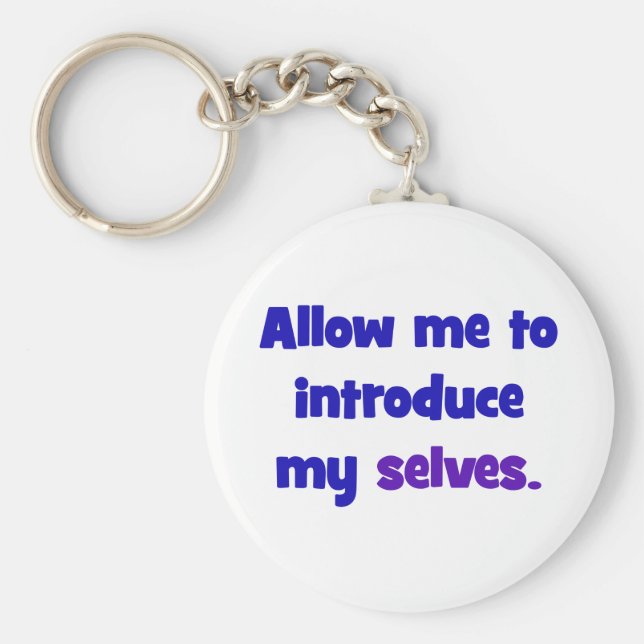 Llavero Permítanme presentarme a mí misma (Frente)