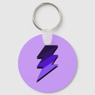 Llavero Perno de brillo morado