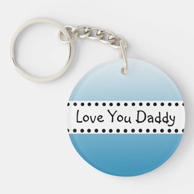Llavero Perosnalid Love You Daddy Photo (Frente)