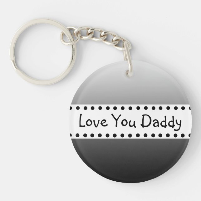 Llavero Perosnalid Love You Daddy Photo (Frente)