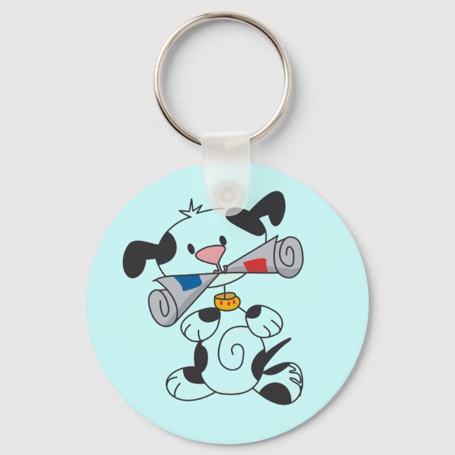 Llavero Perrito con las camisetas y los regalos del periód (Anverso)