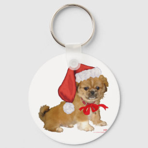 Llavero Perrito Pequinés Navidad