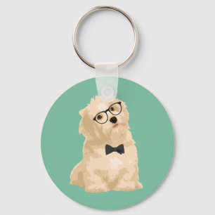 Llavero Perrito rojizo de Havanese del inconformista lindo