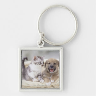 Llavero Perrito y gato del bebé