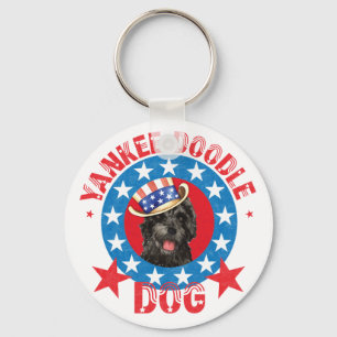 Llavero Perro acuático portugués patriótico