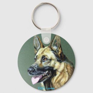 Llavero perro alemán del shepard