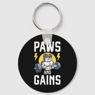 Llavero Perro Amante Bodybuilder Ropa De Gimnasio Fitness 