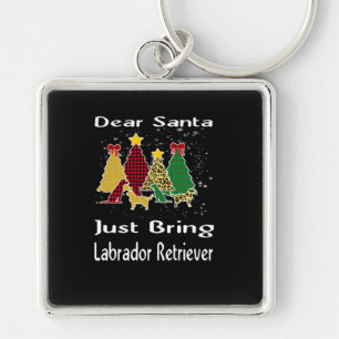 Llavero Perro Amante Santa Trae A Labrador
