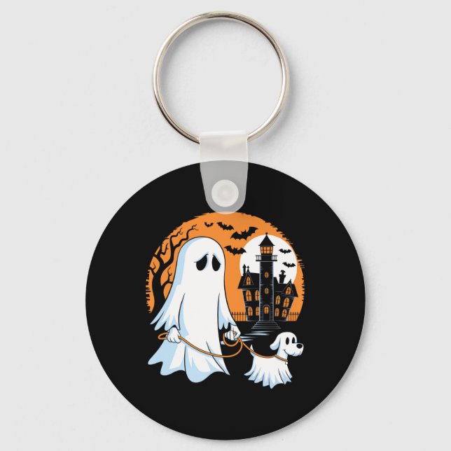 Llavero Perro Andante Fantasma de Halloween Premium (Anverso)