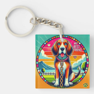 Llavero Perro animado lindo