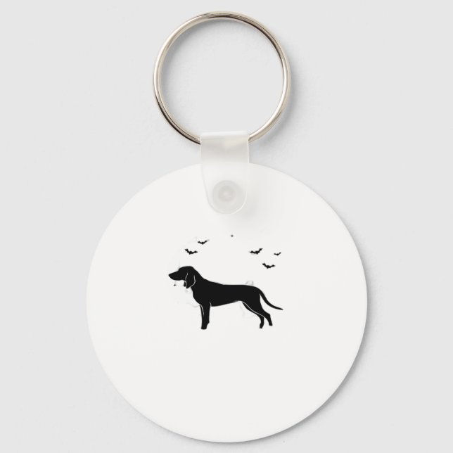 Llavero Perro azul � Halloween Moon Silhouette Classic T (Anverso)