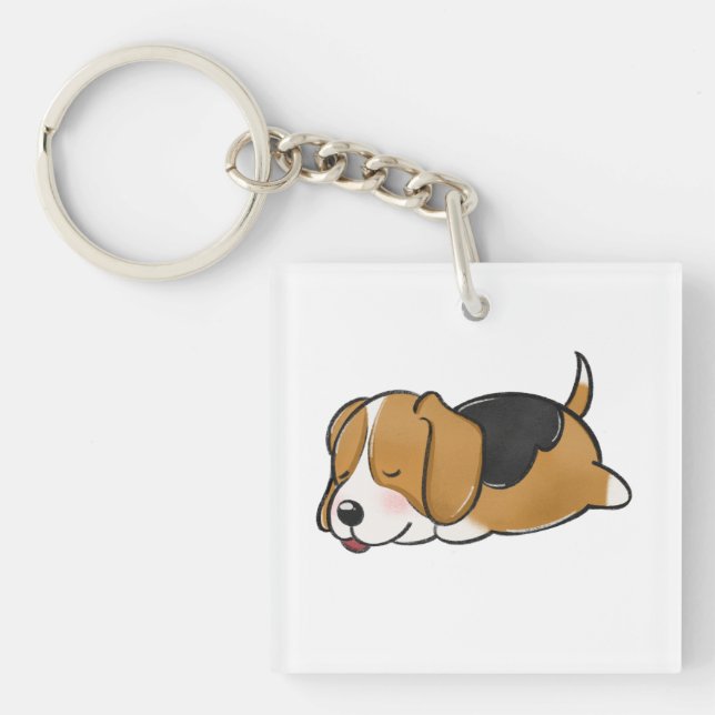 Llavero Perro, Beagle, naturaleza (Frente)
