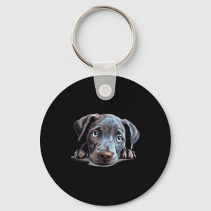 Llavero Perro Blue Lacy Mamá Papá Asomando Cachorro