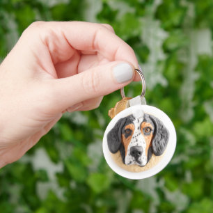 Llavero Perro Bluetick Coonhound Inspirado en 3D