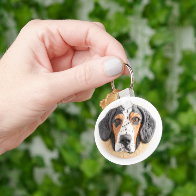 Llavero Perro Bluetick Coonhound Inspirado en 3D (Mano)