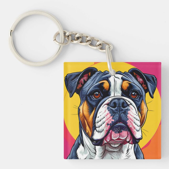 Llavero Perro Bulldog Australiano (Frente)