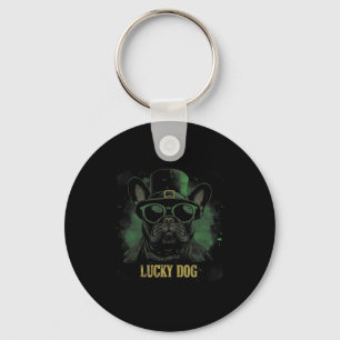 Llavero Perro Bulldog francés - San Patricio