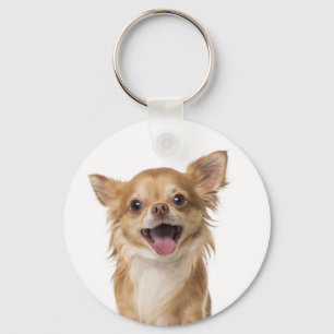 Llavero Perro Cachorro Chihuahua Pelo Largo Amor