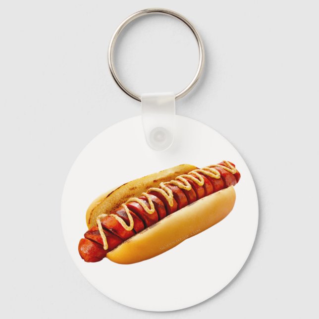 Llavero Perro caliente de SlipperyJoe's con vibra de BBQ d (Anverso)