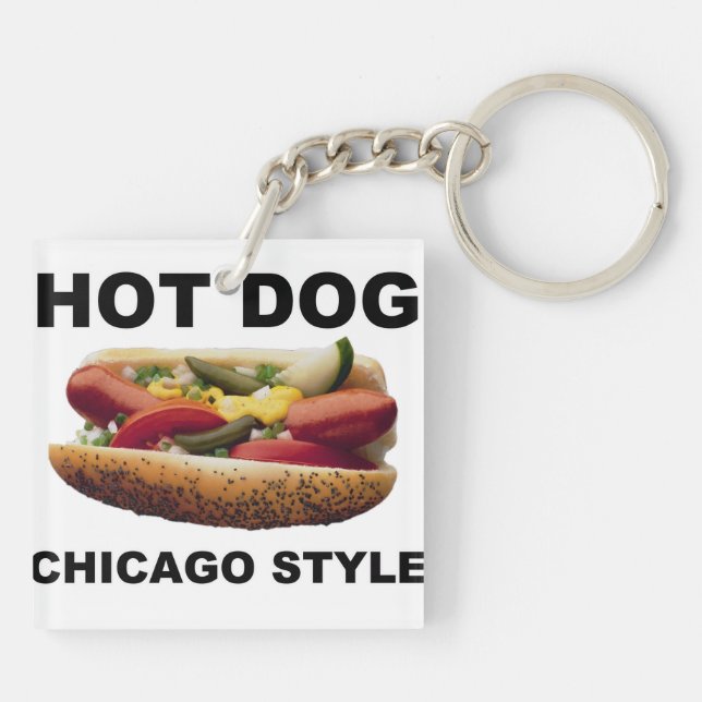 Llavero Perro caliente estilo Chicago (Atrás)