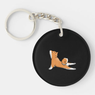 Llavero Perro chiba u yoga pose regalo de cumpleaños