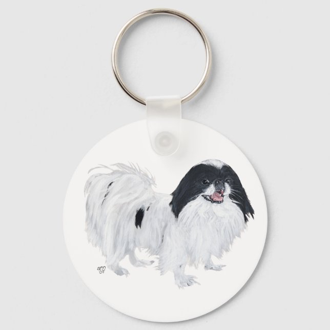 Llavero Perro Chin Japonés (Anverso)