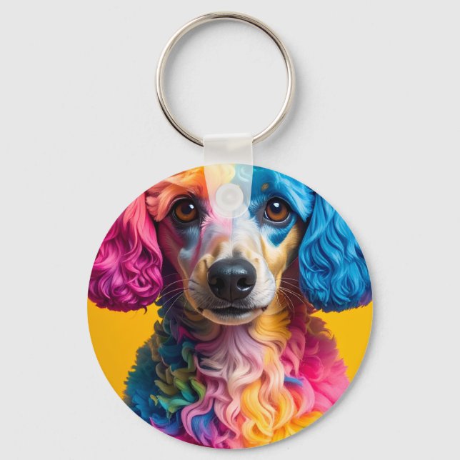 Llavero Perro Colorido (Anverso)