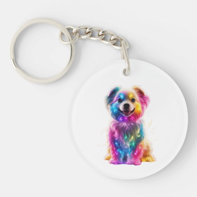 Llavero Perro colorido (Frente)