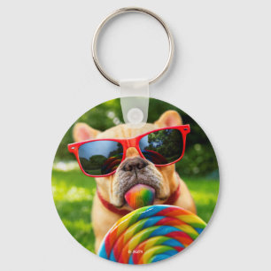 Llavero Perro con chupete grande