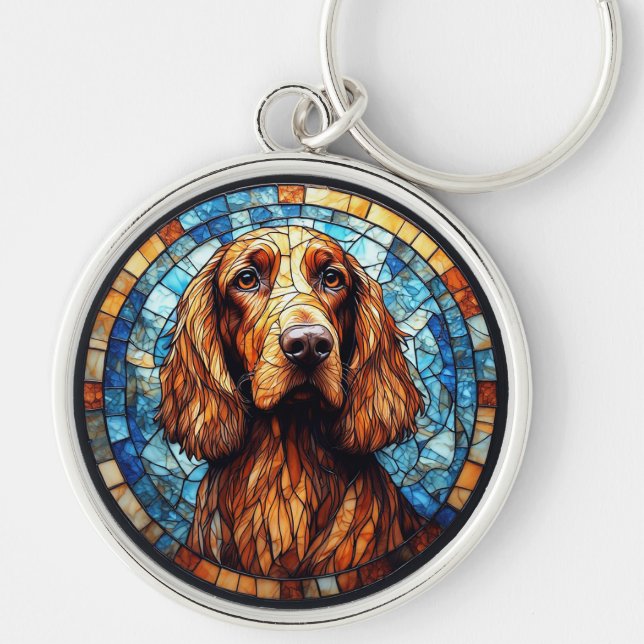 Llavero Perro con Detalles Vibrantes (Frente)