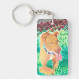 Llavero Perro con frijol y Rosas