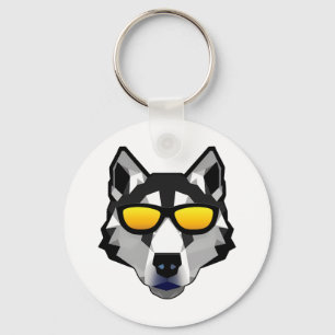 Llavero Perro con gafas de sol - Husky siberiano