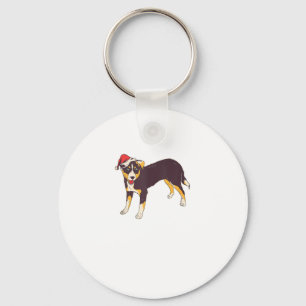 Llavero Perro con Sombrero Santa - Navidades divertidos