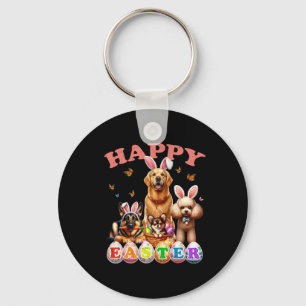 Llavero Perro conejito orejas Feliz Semana Santa Caza de H
