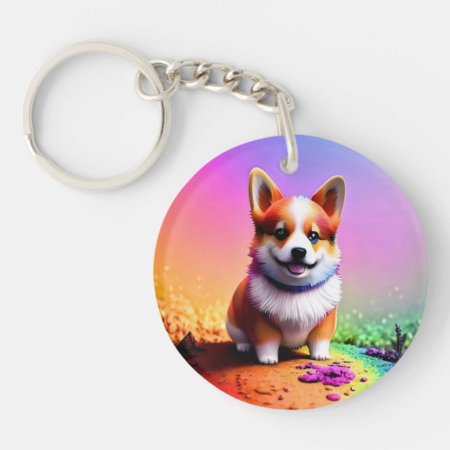Llavero Perro Corgi De Cachorro Cúpido-36475 (Frente)
