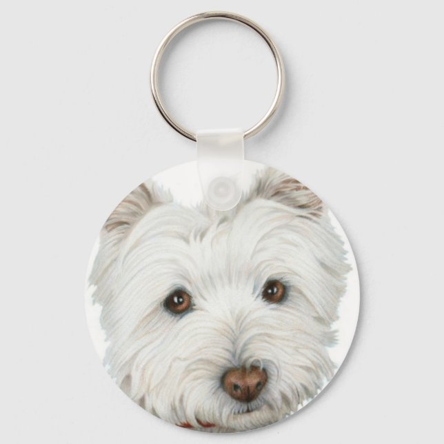 Llavero Perro Cute Westie (Anverso)