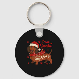 Llavero Perro Dachshund Querido Santa Es Una Historia Larg