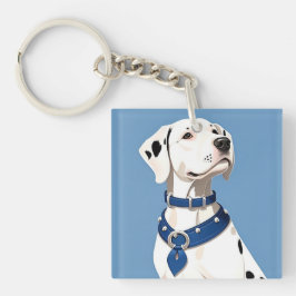 Llavero Perro dálmata con collar azul