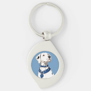 Llavero Perro dálmata con collar azul