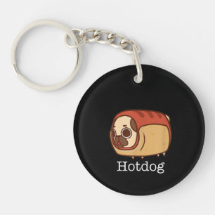 Llavero Perro de acceso directo   Encantador Perro Pug Lov