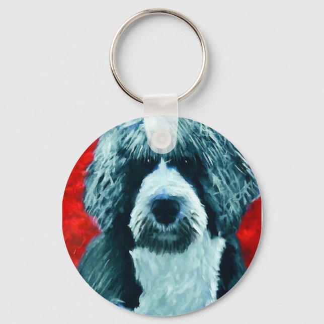 Llavero Perro de Agua Portugués (Anverso)