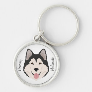 Llavero Perro de Alaskan Malamute